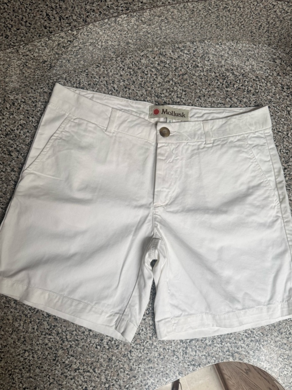 Mollusk women’s white cotton shorts